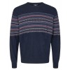 12350 Signal M Torkel Jacquard Knit 7210-DUKE-BLUE-MELANGE