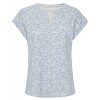 30304021 Part Two W Kedita T-shirt - 34285 FLOWER PRINT LIGHT BLUE