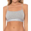 36-01 Comfy W Wood Strap Crop BH - GREY