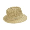 54183 Seeberger W Paper Crochet Fedora Hat - LINEN 93