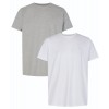 13357 Signal M Basic T-shirt 2-pack - 4057 WHITEGREY