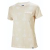 62878 Helly Hansen W Lomma T-shirt - 034 CREAM PRINT 