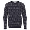 KC61 Klitmøller M Hugo Strik Sweater - NAVY/CREAM