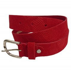 Bæltekompagniet W Præget Skindbælte