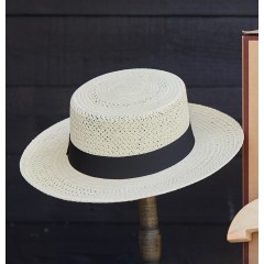 Hat of Cain W Boater Panamahat