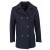 03706 Armor-Lux Cap Sizun Pea Jacket - NAVY