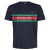100454 - H2O U Gilleleje T-Shirt - 8410 NAVY/GREEN/RED