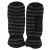 61161 Hestra W Gaucho Striped Mitten Luffer - SVART/KOKS
